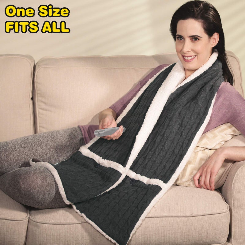 Ontel Huggle Scarf, Grey, One Size - Image 4